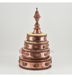 Fine Quality Hand MadeTibetan Buddhist Copper Ritual Mandala Set