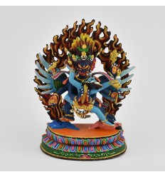 Fine Quality Copper Alloy with Beautifully Hand Painted Vajrakilaya Statue