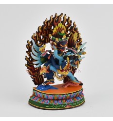 Fine Quality Copper Alloy with Beautifully Hand Painted Vajrakilaya Statue