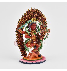 Fine Quality Copper Alloy with Beautifully Hand Painted Kurukulla Dakini Statue
