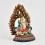 Fine Quality Copper Alloy with Beautifully Hand Painted Two Armed Ganesha on Lion Statue