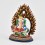 Fine Quality Copper Alloy with Beautifully Hand Painted Two Armed Ganesha on Lion Statue