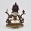 Fine Quality Hand Crafted Oxidized Copper Alloy with Silver Plated 10" Goddess Lakshmi Statue