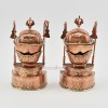 Hand Made 7" Copper Kapala Ritual Set for Tibetan Buddhist Rituals and Practices 