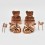Hand Made 7" Copper Kapala Ritual Set for Tibetan Buddhist Rituals and Practices 