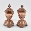 Finely Hand Carved Copper Alloy 7.25" Kapala Set