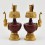 Fine Quality Buddhist Tibetan Ritual Gold Plated Copper with  Hand Carvings Bhumpa Bhumba Set 