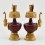 Fine Quality Buddhist Tibetan Ritual Gold Plated Copper with  Hand Carvings Bhumpa Bhumba Set 