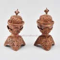  Hand Made Copper Alloy Offering 5" Ritual Kapala Set