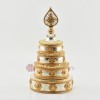 Fine Quality Gold & Silver Plated Tibetan Buddhist Copper Mandala Set