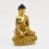 Hand Carved Gold Gilded Tibetan Buddhist Medicine / Bhaisajyaguru Buddha Menhla Religious Ritual Statue