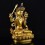 Hand Carved Gold Gilded & Hand Face Painted Buddhist Tibetan Manjushri / Jambiyang Copper Ritual Rupa Statue