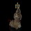 Hand Carved Gold Detailed Decorated with Stones Tibetan Buddhist 1000 Armed Avalokiteshvara Copper Statue