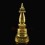 Gold Plated Copper Alloy Decorated with Stones Tibetan Buddhist Kadam Style Stupa / Chorten / Chaitya