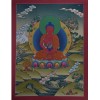 Hand Painted  Amitabha Buddha Cotton Canvas Tibetan Thangka paintings