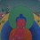 Hand Painted  Amitabha Buddha Cotton Canvas Tibetan Thangka paintings