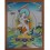 Hand painted 26.5"x20.5"  Magic Labdron / Damaru Jogini Cotton Canvas Tibetan Thangka