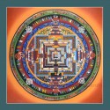 Hand painted Kalachakra Mandala Thangka Painting