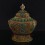 Hand Carved Buddhist Tibetan Gold Plated Filigree (Siko) Rice Bowl Gulpa