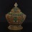 Hand Carved Buddhist Tibetan Gold Plated Filigree (Siko) Rice Bowl Gulpa