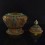 Hand Carved Buddhist Tibetan Gold Plated Filigree (Siko) Rice Bowl Gulpa