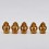 Machine Made Tibetan Buddhist 2" Dhyani Buddha or Pancha Buddha Statues Set