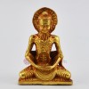 Machine Made Copper Alloy with Gold Plated 3.25" Fasting Hungry Buddha Statue