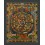 Hand Painted Buddhist Wheel of Life Thangka Thanka Scroll Painting 