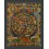 Hand Painted Buddhist Wheel of Life Thangka Thanka Scroll Painting 