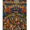 Hand Painted Buddhist Wheel of Life Thangka Thanka Scroll Painting 