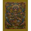 Hand Painted Buddhist Wheel of Life Thangka Thanka Scroll Painting