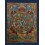 Hand Painted Buddhist Wheel of Life Thangka Thanka Scroll Painting