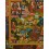 Hand Painted Tibetan Buddhist Buddha Life Story Thangka Scroll Painting