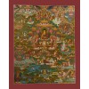 Hand Painted Tibetan Buddhist Buddha Life Story Thangka Scroll Painting
