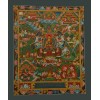 Hand Painted Tibetan Buddhist Buddha Life Story Thangka Scroll Painting