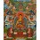 Hand Painted Tibetan Buddhist Buddha Life Story Thangka Scroll Painting