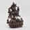 Fine Hand Carved 9.5" White Tara/Dolkar Oxidized Copper Statue Frm Patan, Nepal