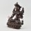 Fine Hand Carved 9.5" White Tara/Dolkar Oxidized Copper Statue Frm Patan, Nepal