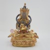 Hand Made Copper Alloy with 24 Karat Gold Gilded Vajradhara / Dorjechang Statue