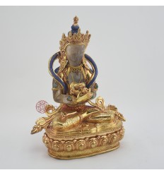 Hand Made Copper Alloy with 24 Karat Gold Gilded Vajradhara / Dorjechang Statue