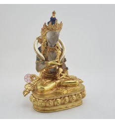 Hand Made Copper Alloy with 24 Karat Gold Gilded Vajrasattva / Dorjesempa Statue