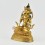 Hand Carved Gold Gilded & Hand Face Painted Buddhist Tibetan Vajrasattva Statue