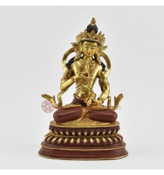 Hand Made Gold Gilded & Hand Face Painted Buddhist Tibetan Vajrasattva Statue