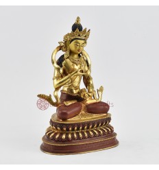 Hand Made Gold Gilded & Hand Face Painted Buddhist Tibetan Vajrasattva Statue