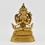 Hand Carved Gold Gilded & Hand Face Painted Buddhist Tibetan Chenrezig / Avalokiteshvara Statue