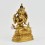 Hand Carved Gold Gilded & Hand Face Painted Buddhist Tibetan Chenrezig / Avalokiteshvara Statue
