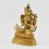 Hand Carved Gold Gilded & Hand Face Painted Buddhist Tibetan Chenrezig / Avalokiteshvara Statue