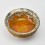 Hand carved Silver Decorated Yellow Resin Phuru – Tibetan Tea / Offering Bowl