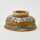 Hand carved Silver Decorated Yellow Resin Phuru – Tibetan Tea / Offering Bowl