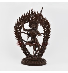 Hand Made Copper Alloy in Oxidation Finish Troma Nagmo Jogini Statue